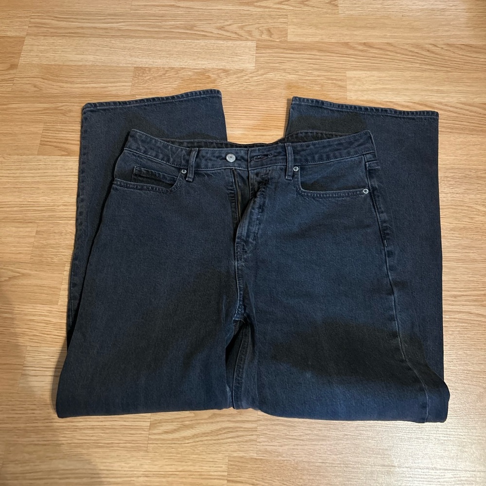 Women’s Sky-Hi Wide Leg Black Jeans